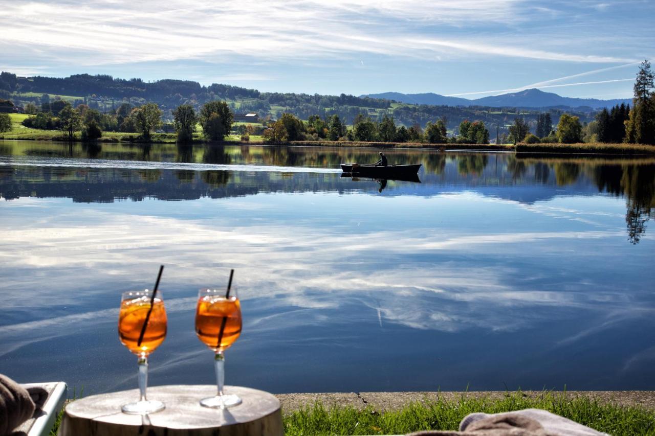 Hotel-Pension Seebad "Seegenuss-Natur-Spa" Sulzberg Bagian luar foto